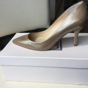 Ivanka Trump Pump, 3.25 Heel Height, Shimmer Champagne Color